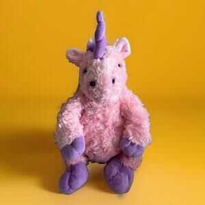Unicorn backpack Pink and Purple Zipper Closure CalPlush Kids Child 12” Tall